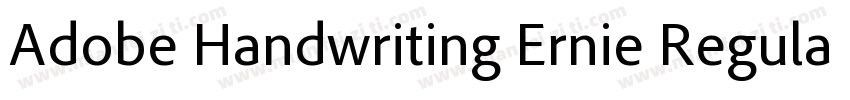 Adobe Handwriting Ernie Regular字体转换